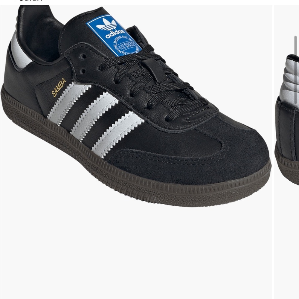 Adidas Kids' Samba Sneakers - Core Black and White